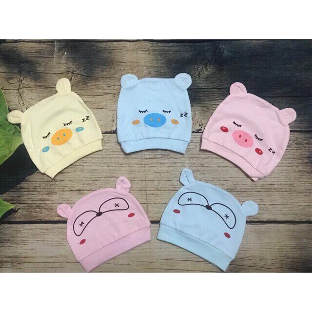 [HCM]NÓN CHO BÉ SƠ SINH COTTON MỀM MẠI