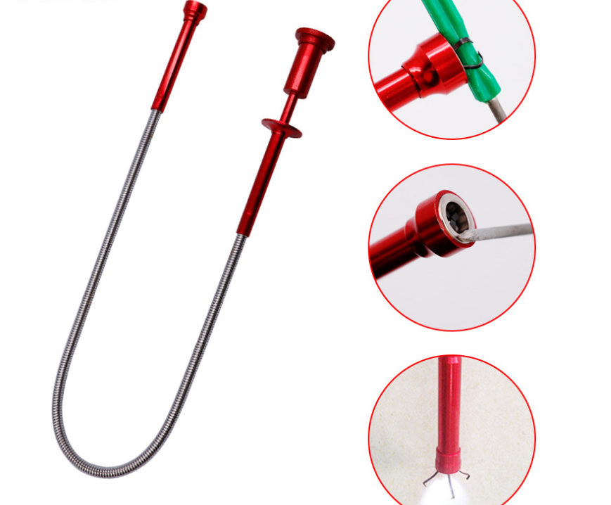 Cây nội soi lấy, gắp dị vật có đèn led chiếu sáng, có thể uốn các góc dễ dàng