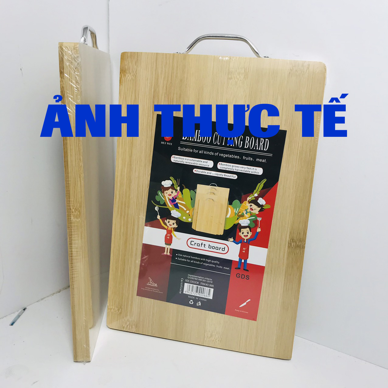 Thớt gỗ tre nhà bếp có khuy treo siêu bền đẹp thớt gỗ kháng khuẩn chống nấm mốc thớt tre kháng khuẩn dieulinhshop