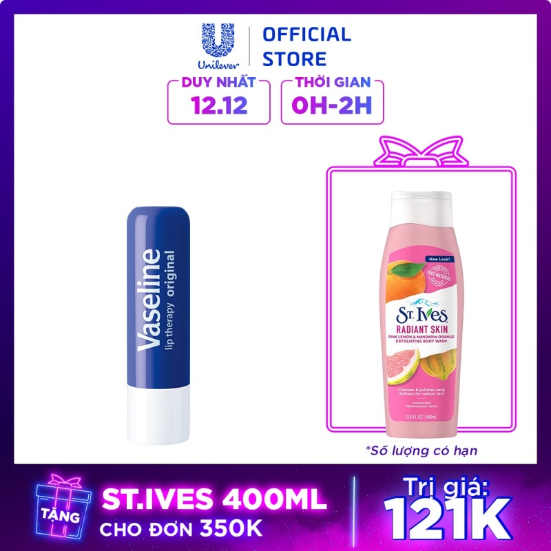Son dưỡng Môi Mềm Mịn Vaseline Stick 4.8g giá rẻ