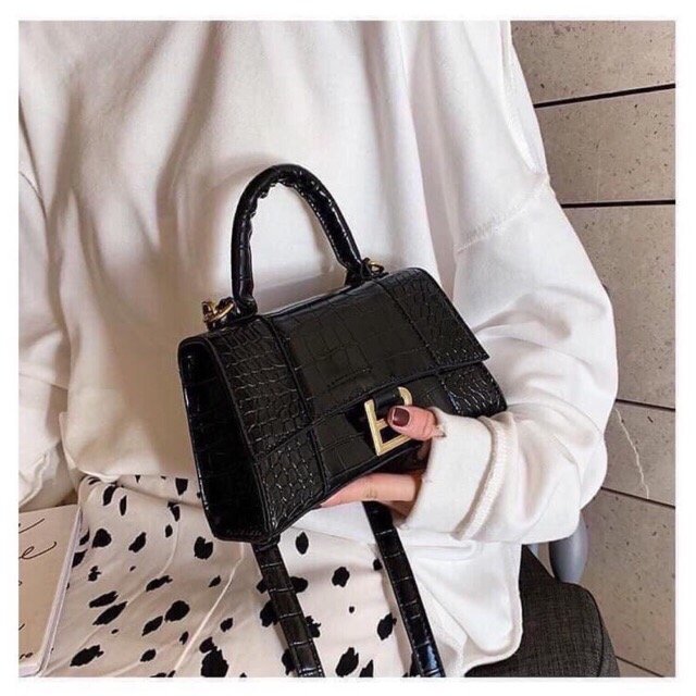 Túi đeo chéo nữ 3Len vân rắn Size 20
