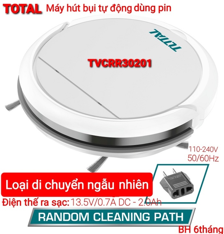 Máy Hút Bụi Tự Động Dùng Pin Total Tvcrr30201