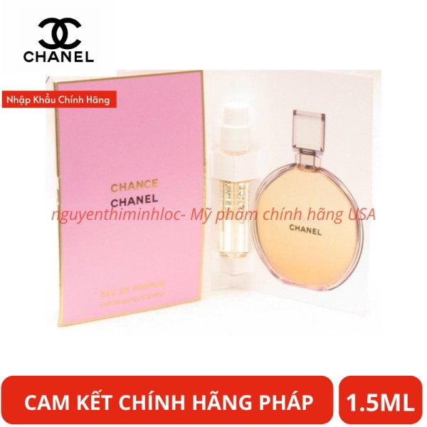 Vial Nước Hoa Chanel Chance EDP 1.5ml (Vàng) Chính Hãng - Dạng Xịt