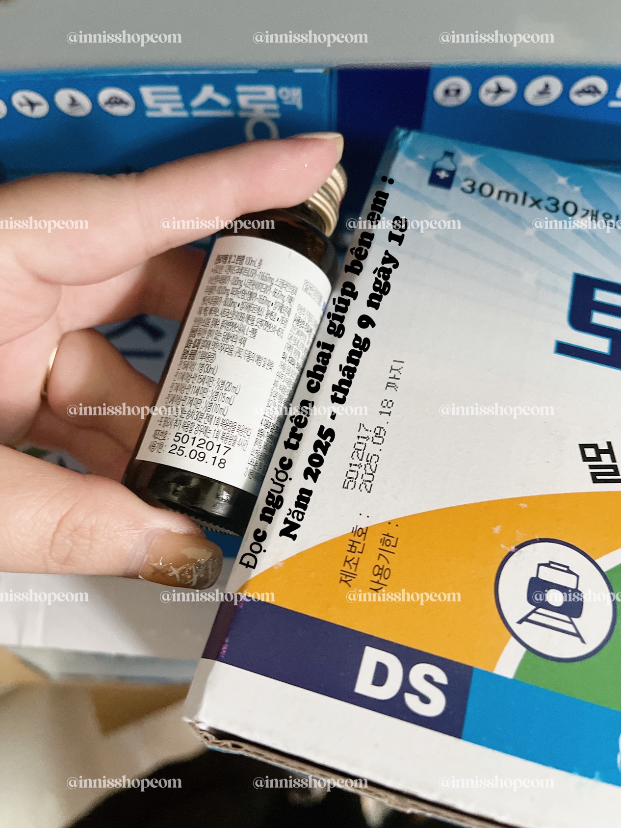 Combo 10 chai Say xe hàn quốc Dongsung 30ml - date mới
