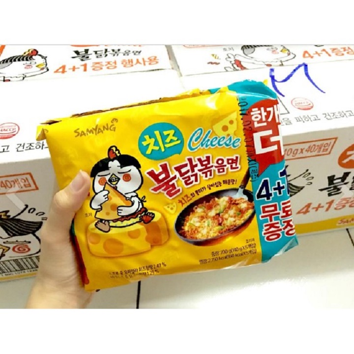 [1gói] Mì cay Samyang gà vị phomai Hàn Quốc (140g)