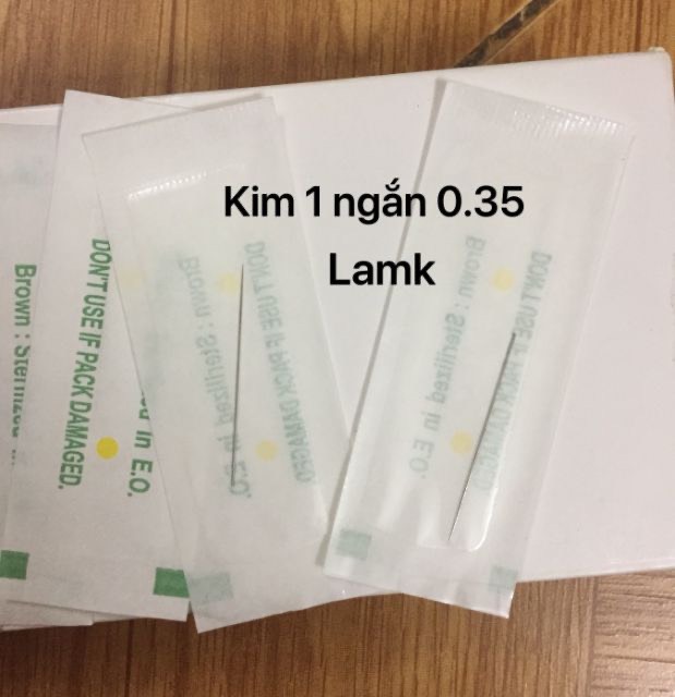 50 CHIẾC KIM 1 MÁY THẦN THÁNH PHUN XĂM 0.35 NGẮN