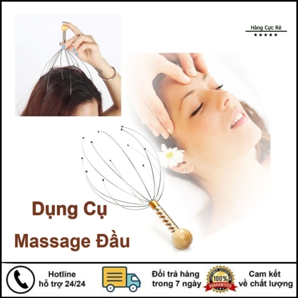 Dụng cụ massage đầu giảm stress hiệu quả, Cây massage cầm tay - hàng cực rẻ HCR-MSD
