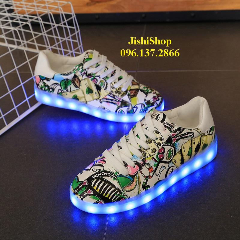 [HCM]GIÀY PHÁT SANG ĐÈN LED 7 MÀU