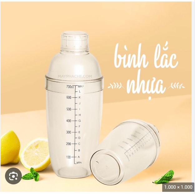 Bình nhựa lắc pha chế Cocktail