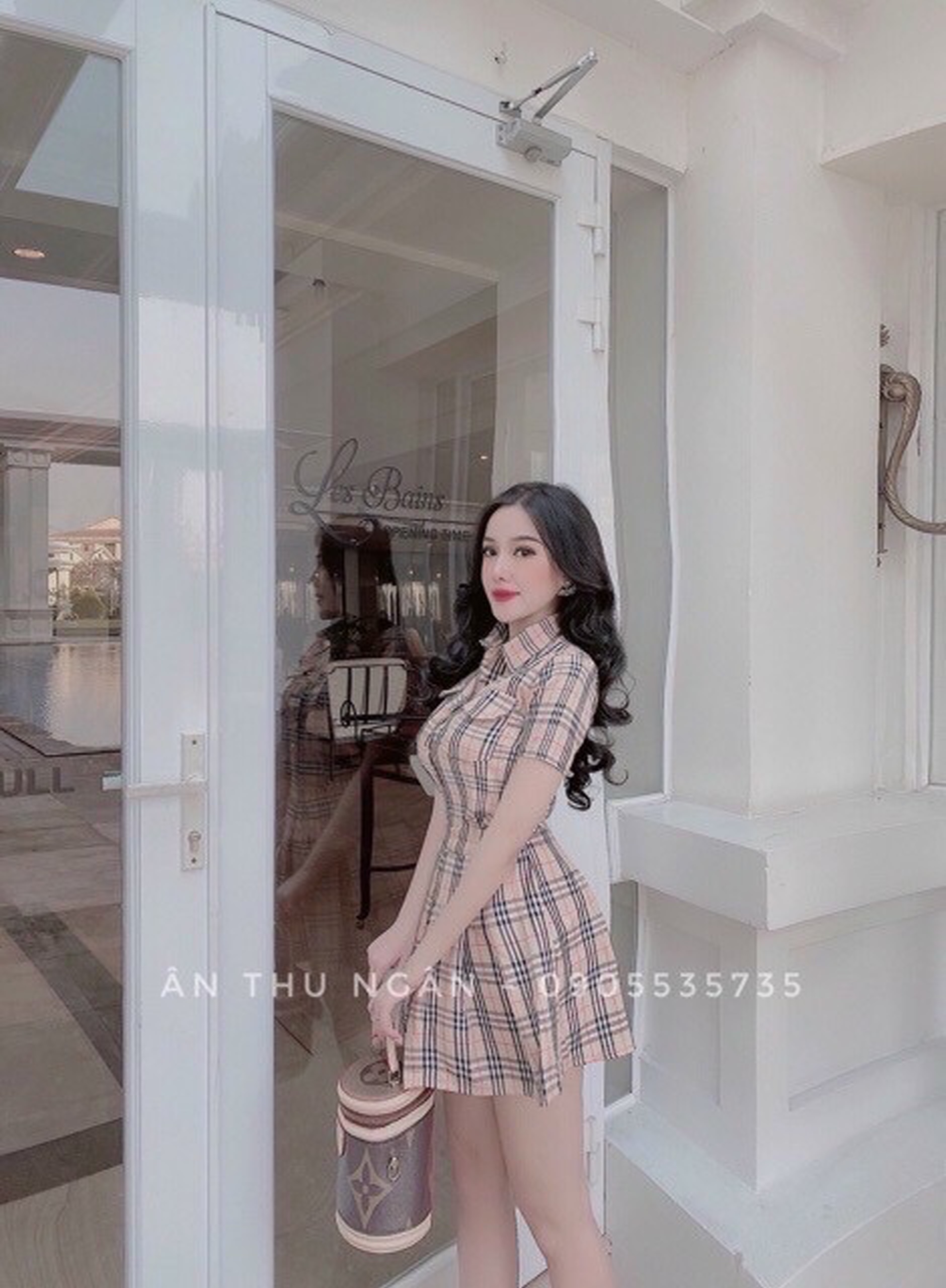 Hot 🔥🔥🔥 Set bộ caro siêu cưng (váy free size) - Ảnh thật