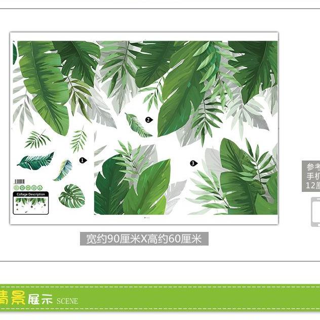 decal Dán Tường Hình chiếc lá-9238