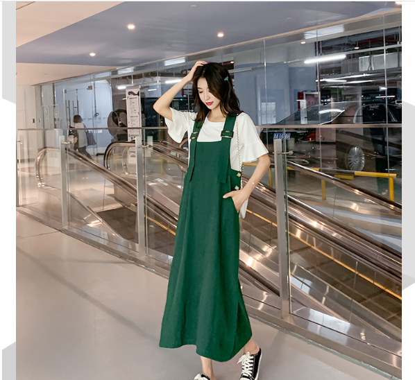 [HCM]ĐẦM BẦU VÁY BẦU CÔNG SỞ YẾM PHONG CÁCH HÀN QUỐC (có kèm áo thun )