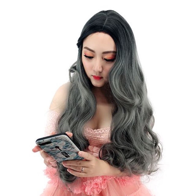 Tóc giả nguyên đầu 2 mái kèm ảnh