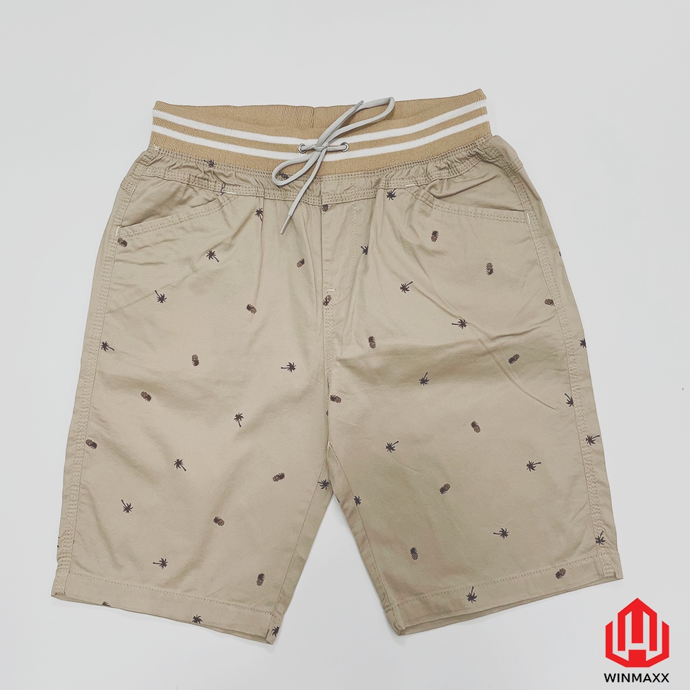 Quần Short Kaki Nam Lưng Bo In S56 - Winmaxx