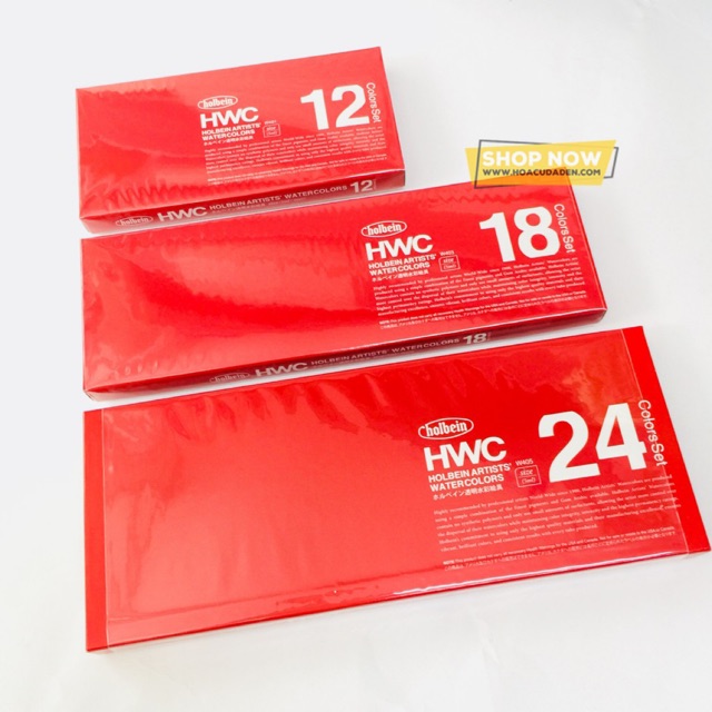 [HCM]Màu Nước Holbein Artist 12/18/24/30/48 Màu Tuýp 5ml