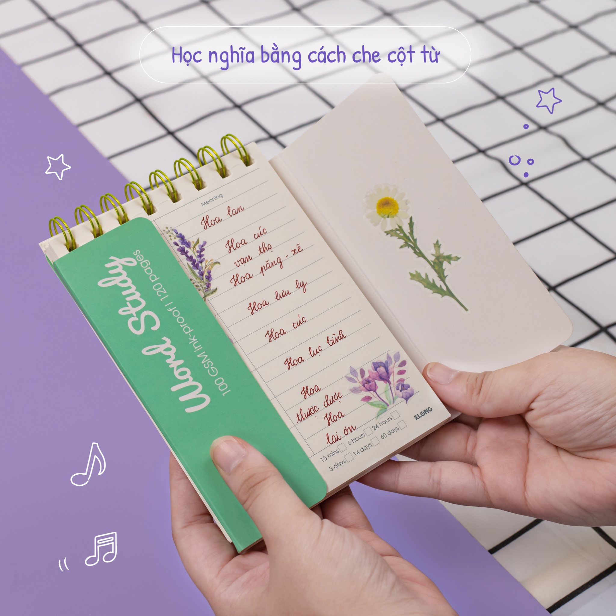 Sổ Học Từ Vựng KLONG Word Study A6 120 trang MS 916