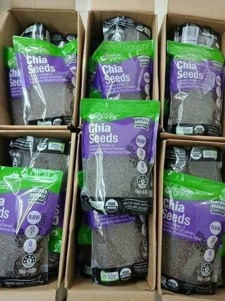 [HCM] Hạt Chia Úc 1kí - 1Kg Hạt chia Úc tím Organic