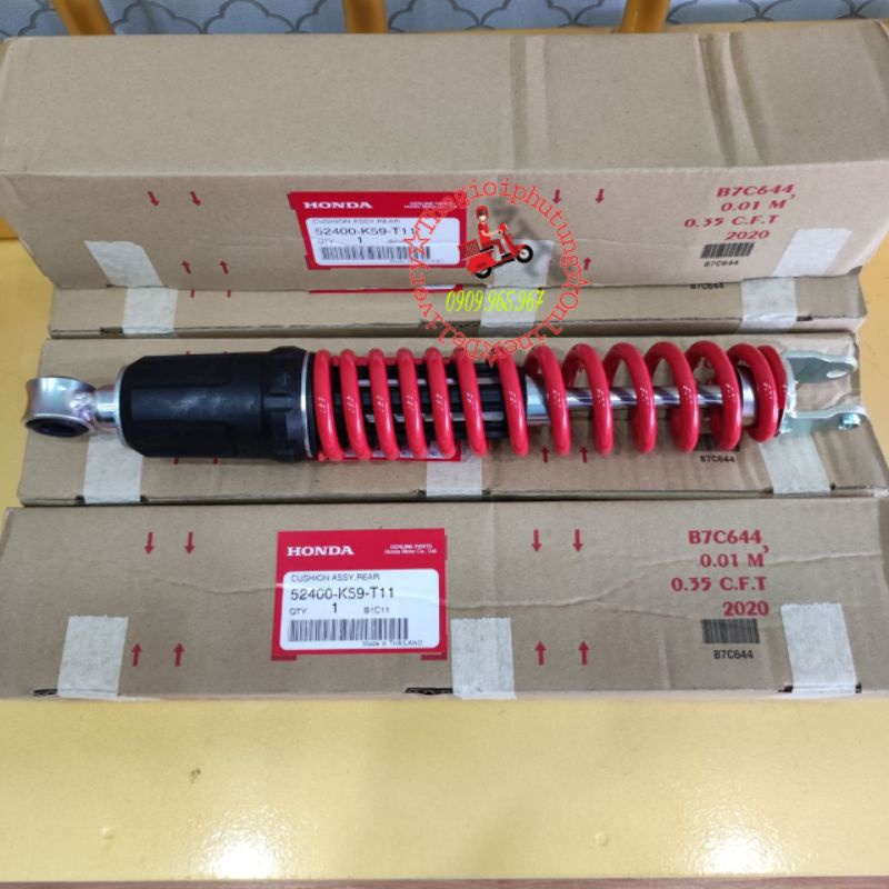 Phuộc sau click 150, vario zin honda thái lan màu đỏ - 52400-k59-t11