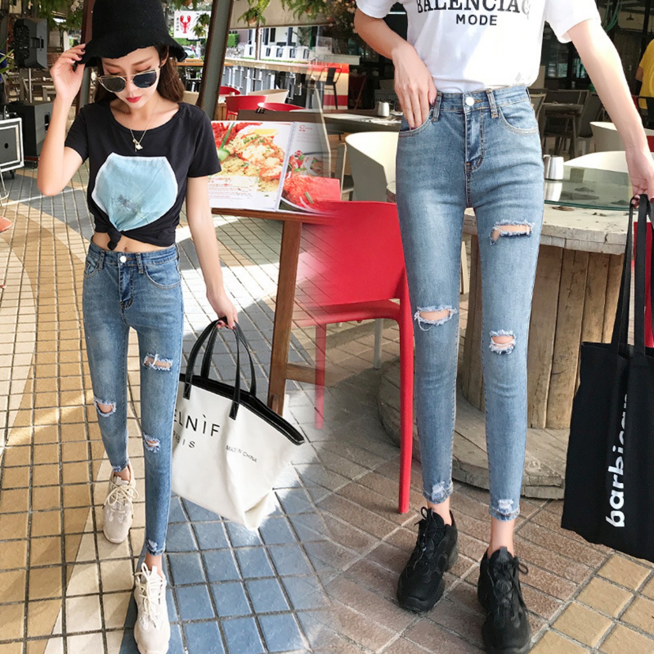 Quần jean nữ lưng cao chất giãn siêu đẹp 1044 -a2-10