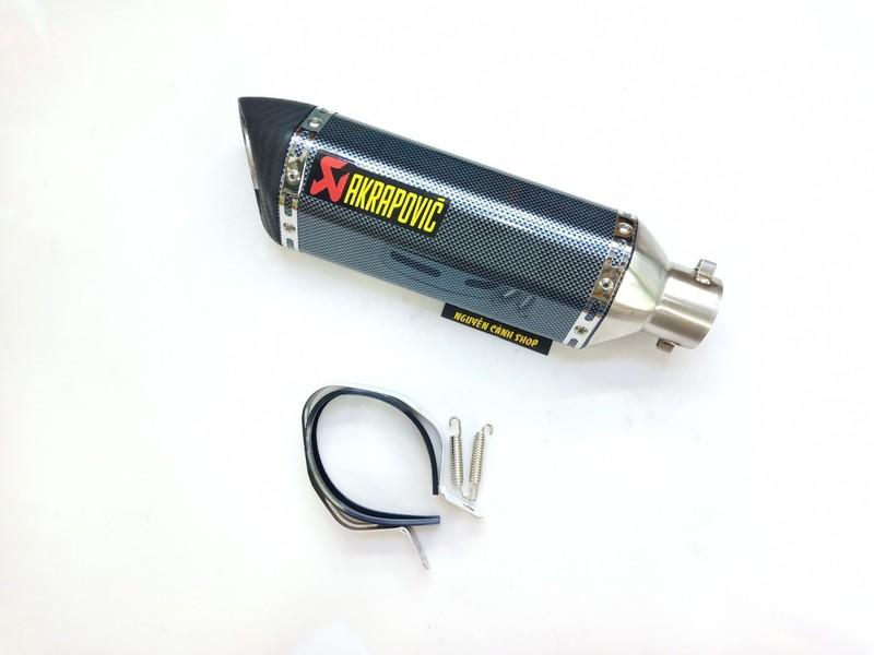 lon pô akrapovic carbon lục giác