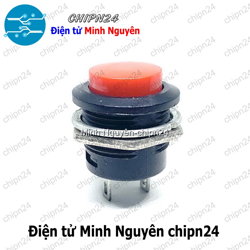 [2 cái] (F78) Nút Nhấn Nhả R13-507 Đỏ (Nút Nhấn Nhả Phi 16MM Đỏ) (Tự nhả, đề reset) - HH001545
