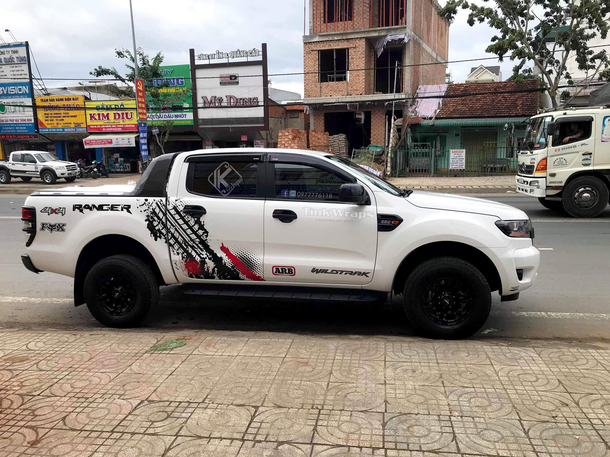 Decal dán Ranger - Tem xe Ranger Tire đơn giản MS2201