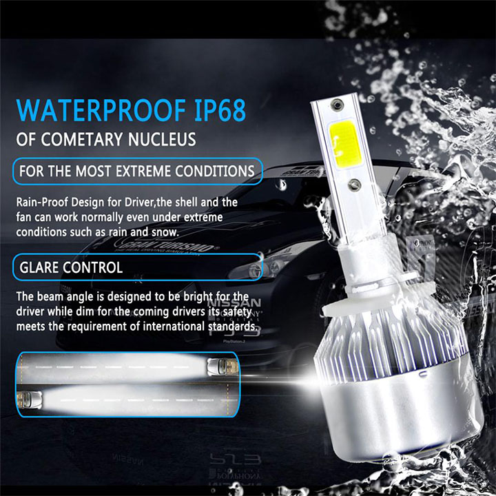 ĐÈN PHA LED C6 2 TIM - ĐÈN PHA LED C6 2 TIM ĐÈN 3 CHÂN
