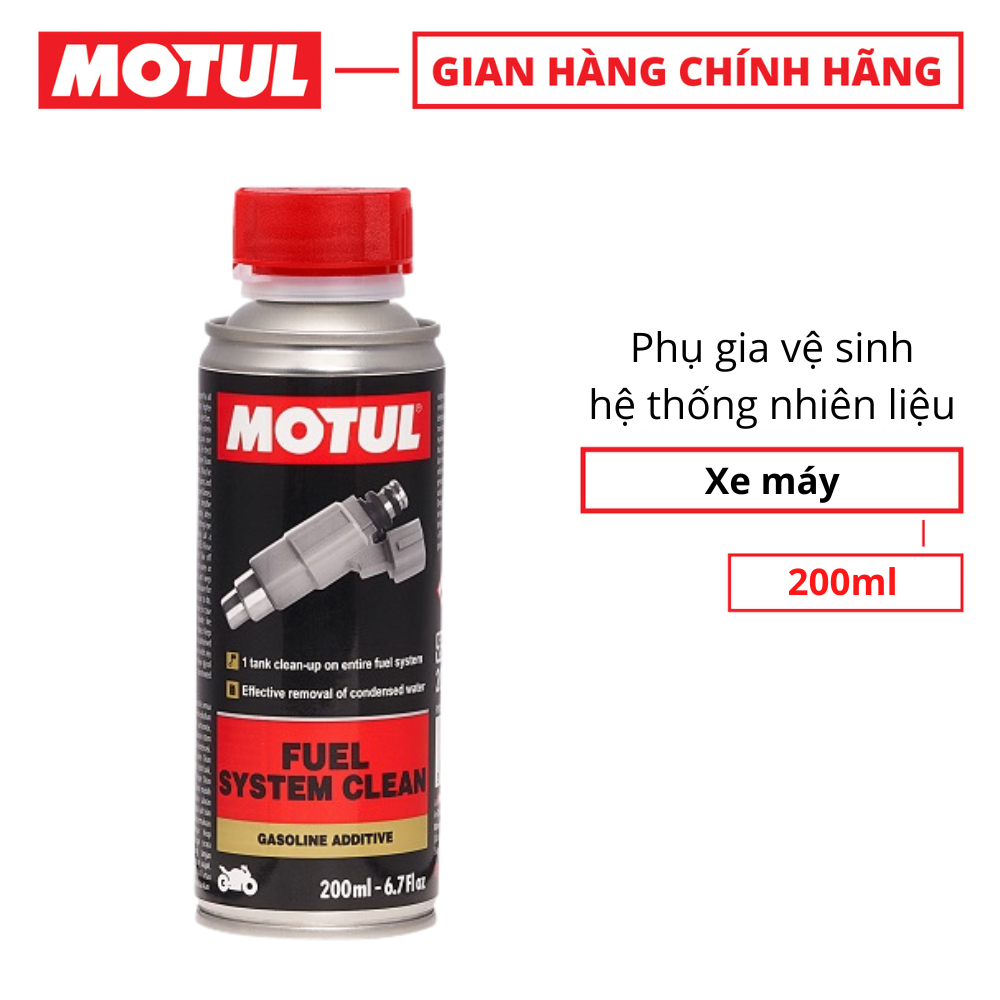 Phụ gia vệ sinh hệ thống nhiên liệu xe máy - FUEL SYSTEM CLEAN MOTO 200ml