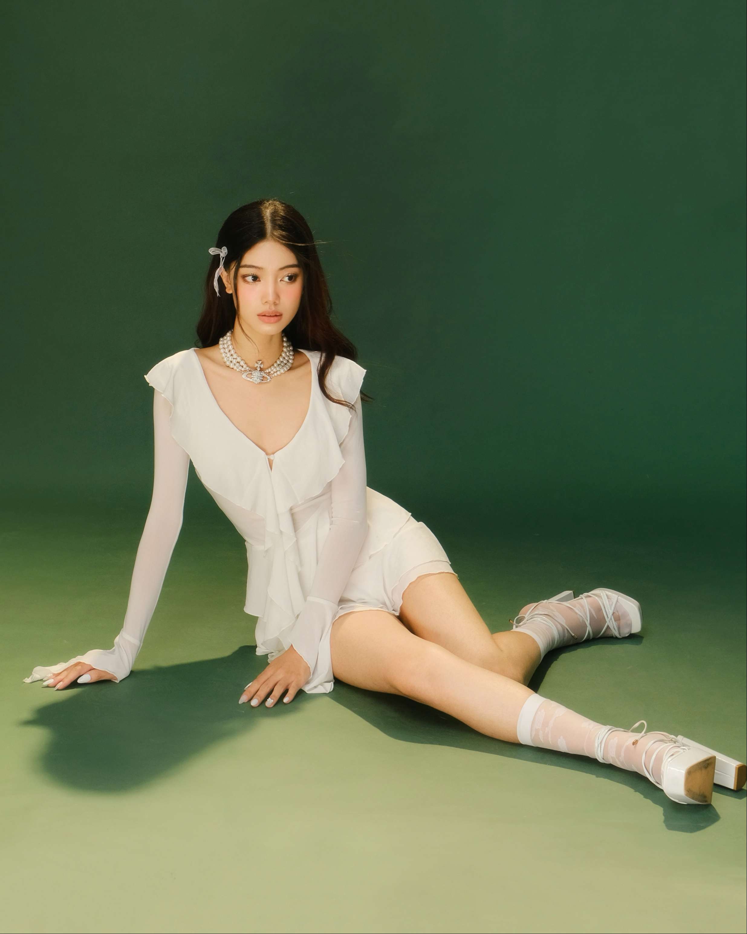 Lemonchicvn - đầm vạt bèo - tay xéo - d248