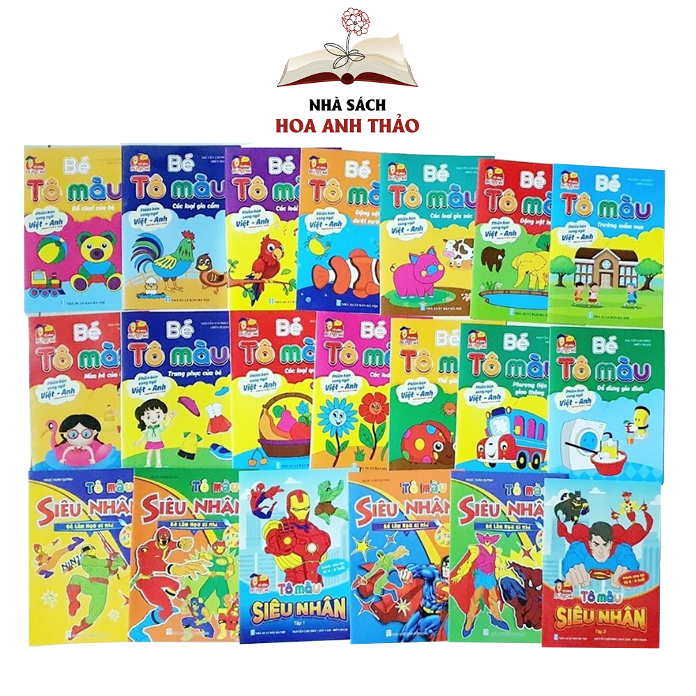 Sách - Bé Tô màu nhiều chủ đề tự chọn