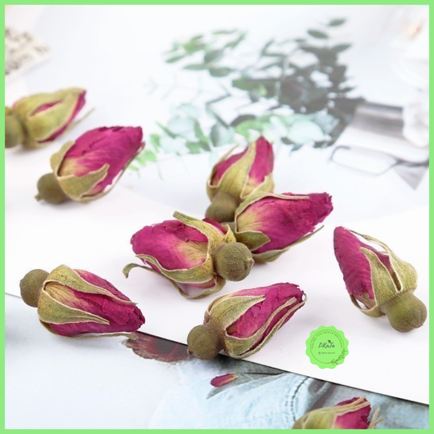 [THƯỢNG HẠNG] Trà Hoa Hồng 100gr Sấy Khô Nụ Đẹp  ( Trà Dưỡng Nhan, Đẹp Da, Giảm Stress, Chống Lão Hóa )