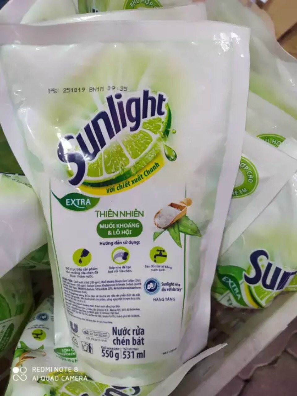 [HCM]Nước rửa chén Sunlight ( comboo 4 bịch )