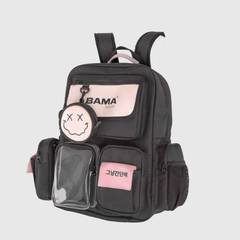 [HCM]Balo Bama 444 Backpack kèm túi tròn mini