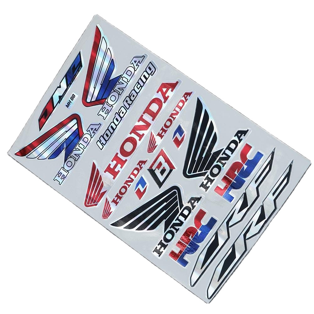 [HCM][BAO ĐỔI TRẢ] BỘ TEM CROM CÁNH CHIM HONDA HONDA RACING HRC SIÊU CHẤT