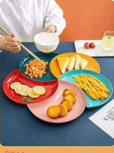 Set 5 đĩa bán nguyệt - đủ 5 màu xinh lung linh