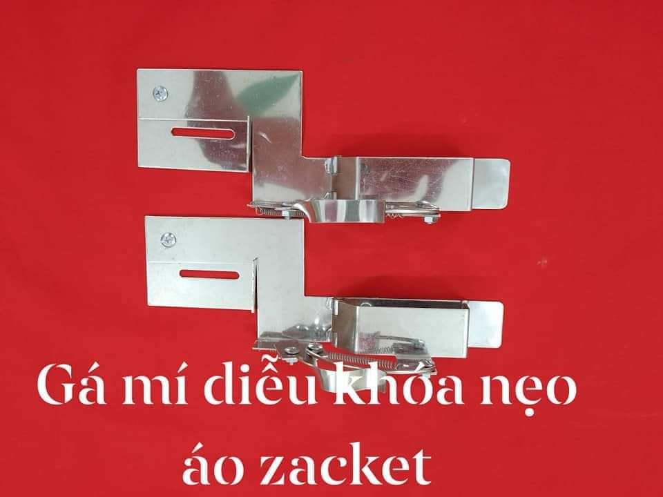 gá kẹp mí diễu khóa nẹp áo zacket