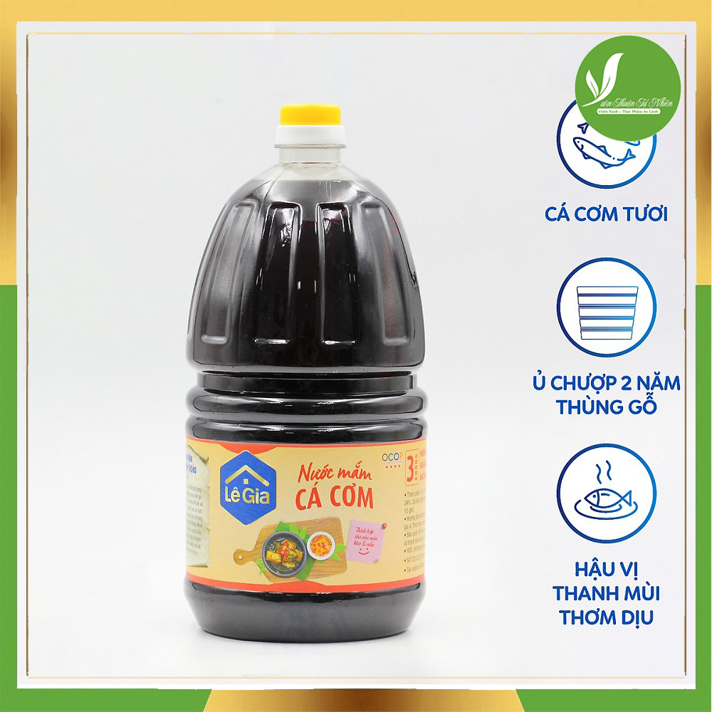 Nước mắm cá cơm Lê Gia- can 2l (Can)