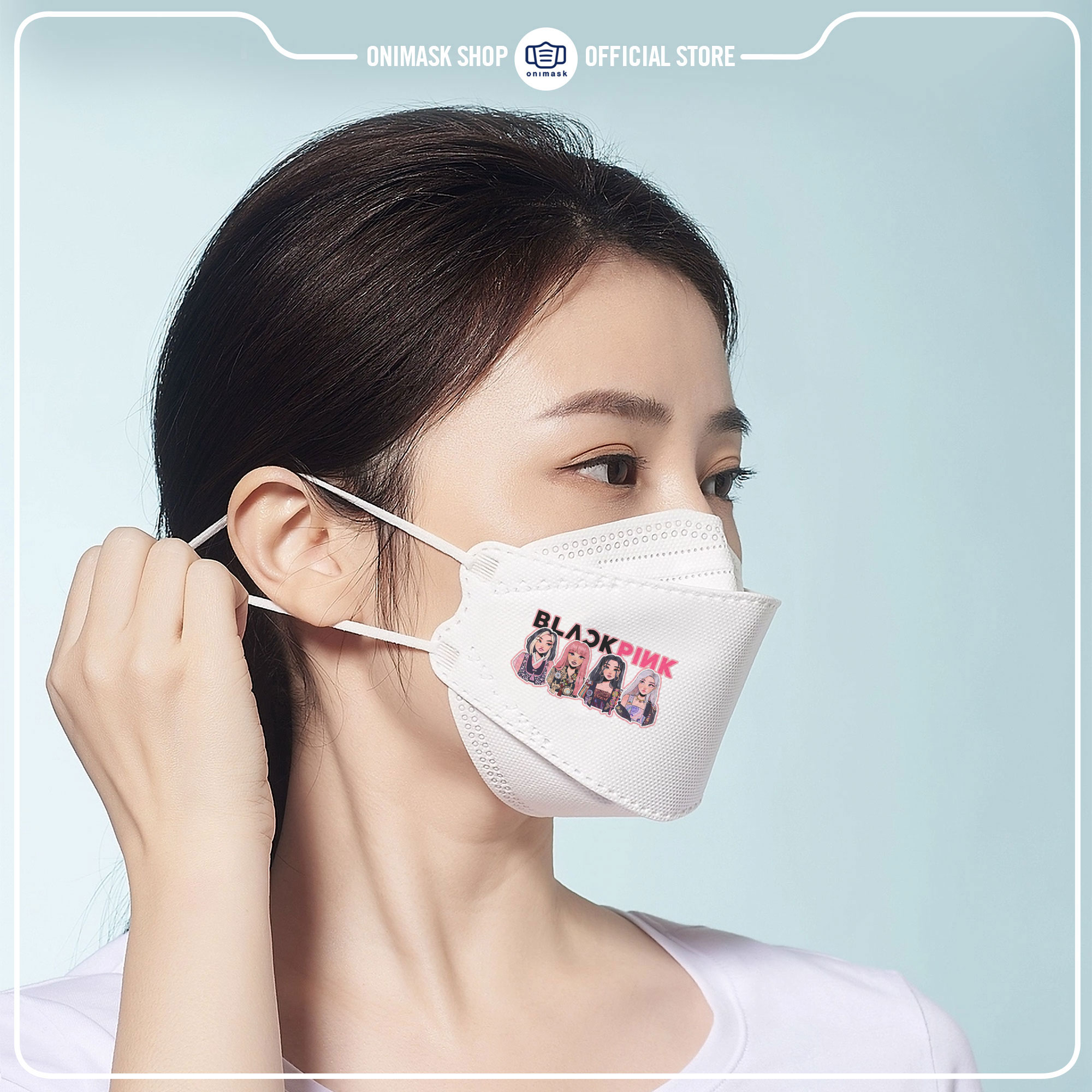 Khẩu trang idol Kpop BLACKPINK hình Chibi dễ thương (50 cái)