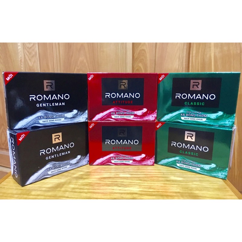 ROMANO_ XÀ BÔNG CỤC ROMANO 90G ĐỦ LOẠI nhập khẩu