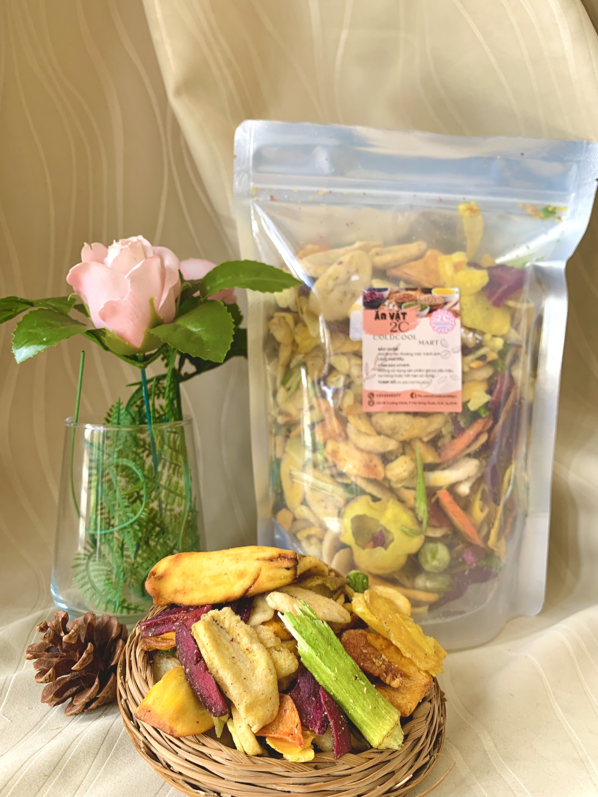 Trái Cây Sấy Thập Cẩm Vụn 500g 2c Mart