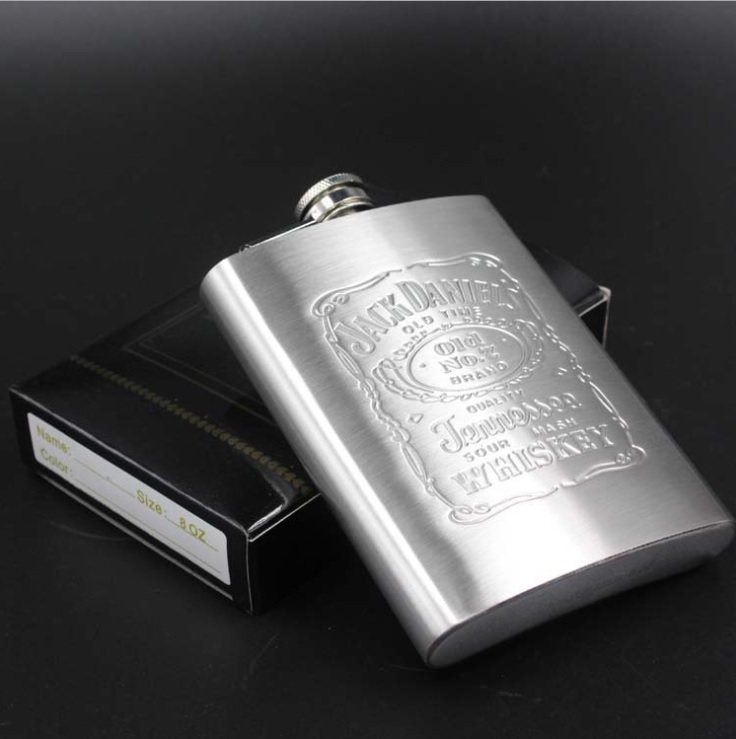 Bình inox đựng rươu Jack Daniel’s 250ml