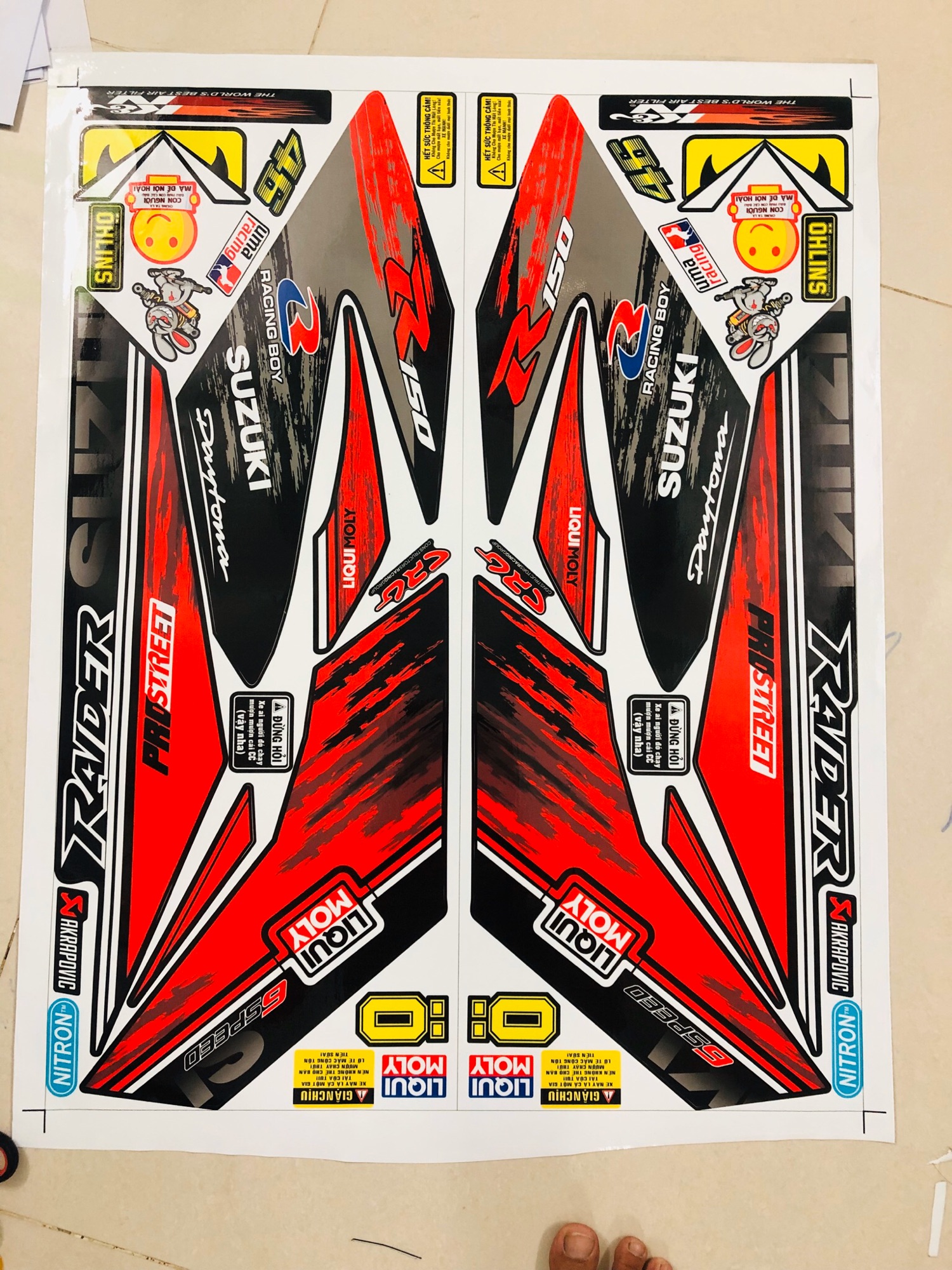 Tem rời Raider Fi Liqui moly
