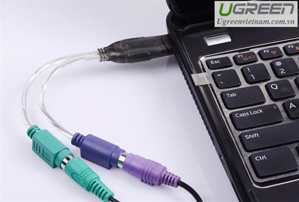 Cáp chuyển đổi USB 2.0 cổng PS/2 cho bàn phím chuột Ugreen 20219