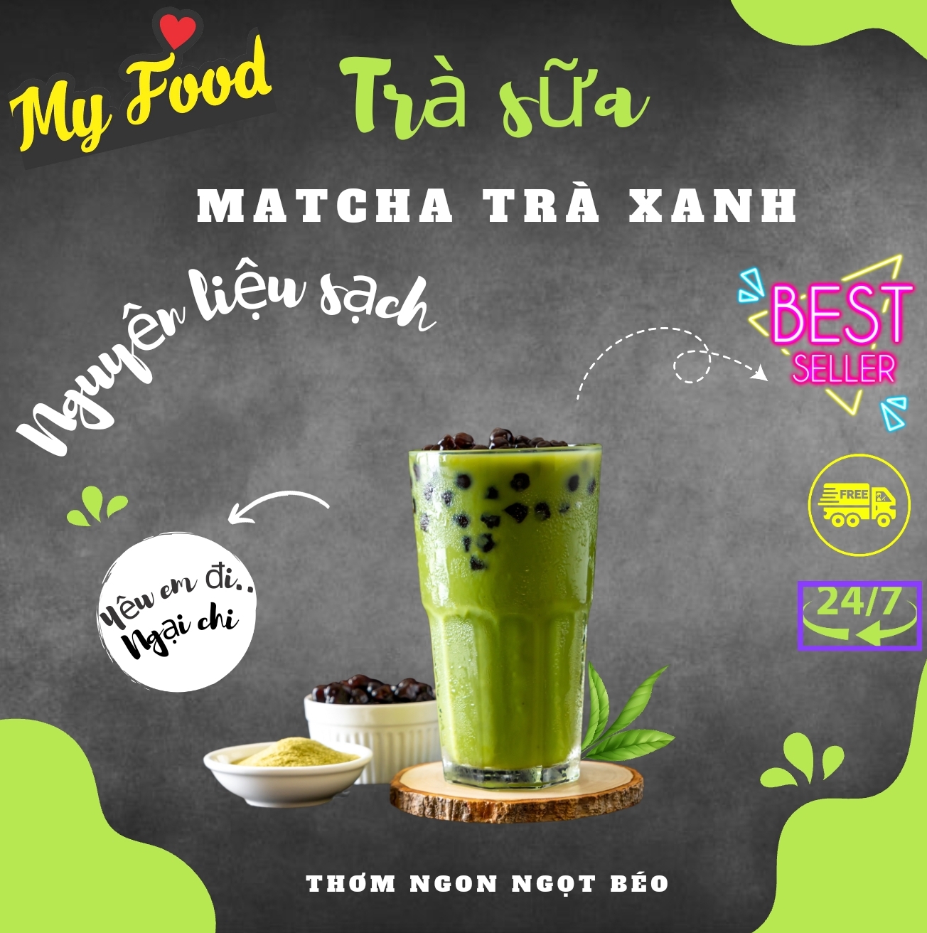 Trà sữa matcha trà xanh