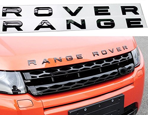 Tem Logo Chữ Nổi RANGE ROVER Dán Tráng Trí Xe - ĐEN