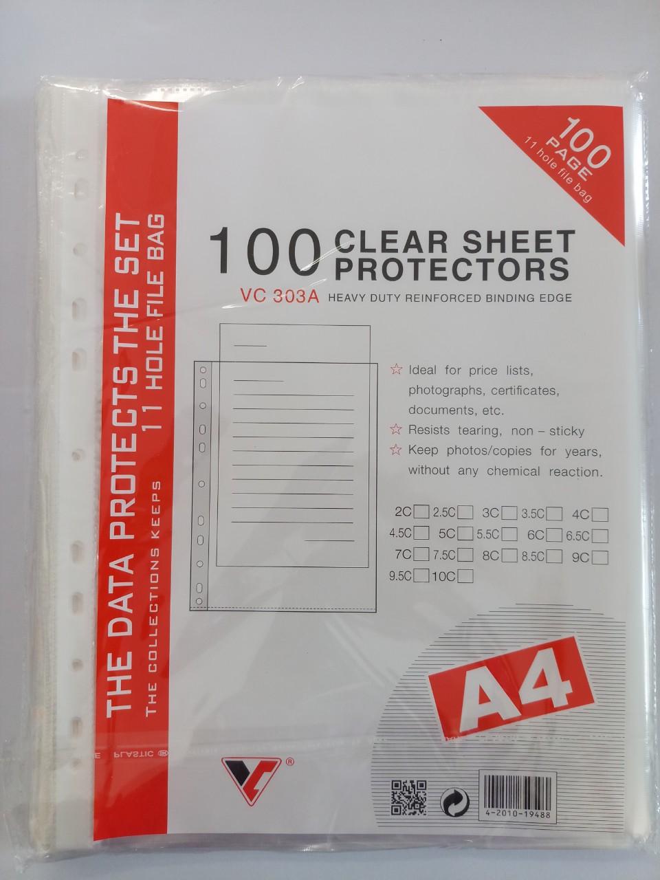 Bìa Nilon lỗ  ( xấp / 100 cái )