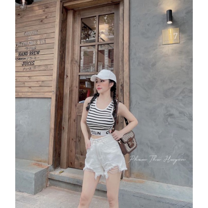 Áo Thun 3 Lỗ Dáng Croprop Bo Chun Eo Hot Hit