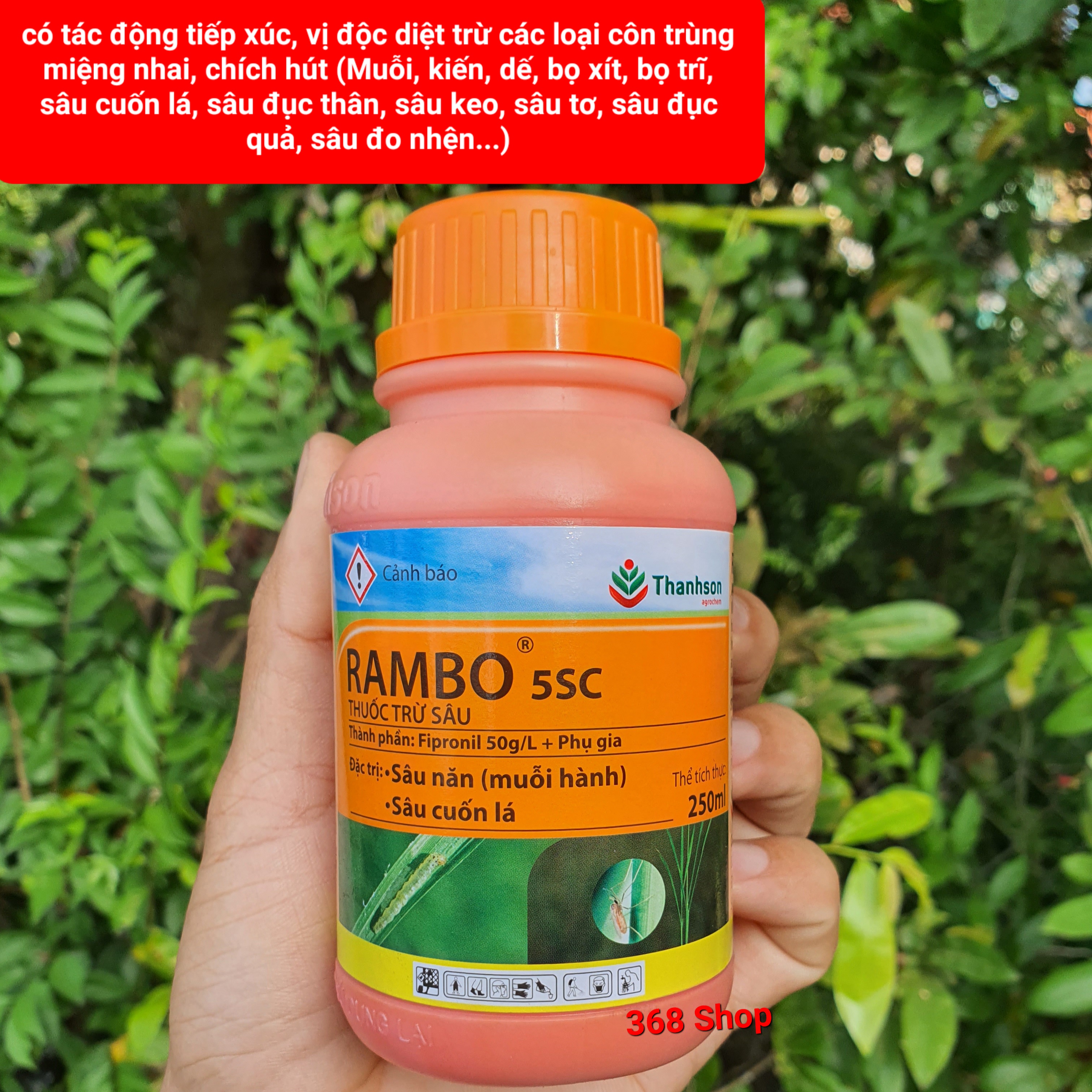 Rambo 5sc – thuốc đặc trị sâu cuốn lá, sâu đục thân cho cây trồng