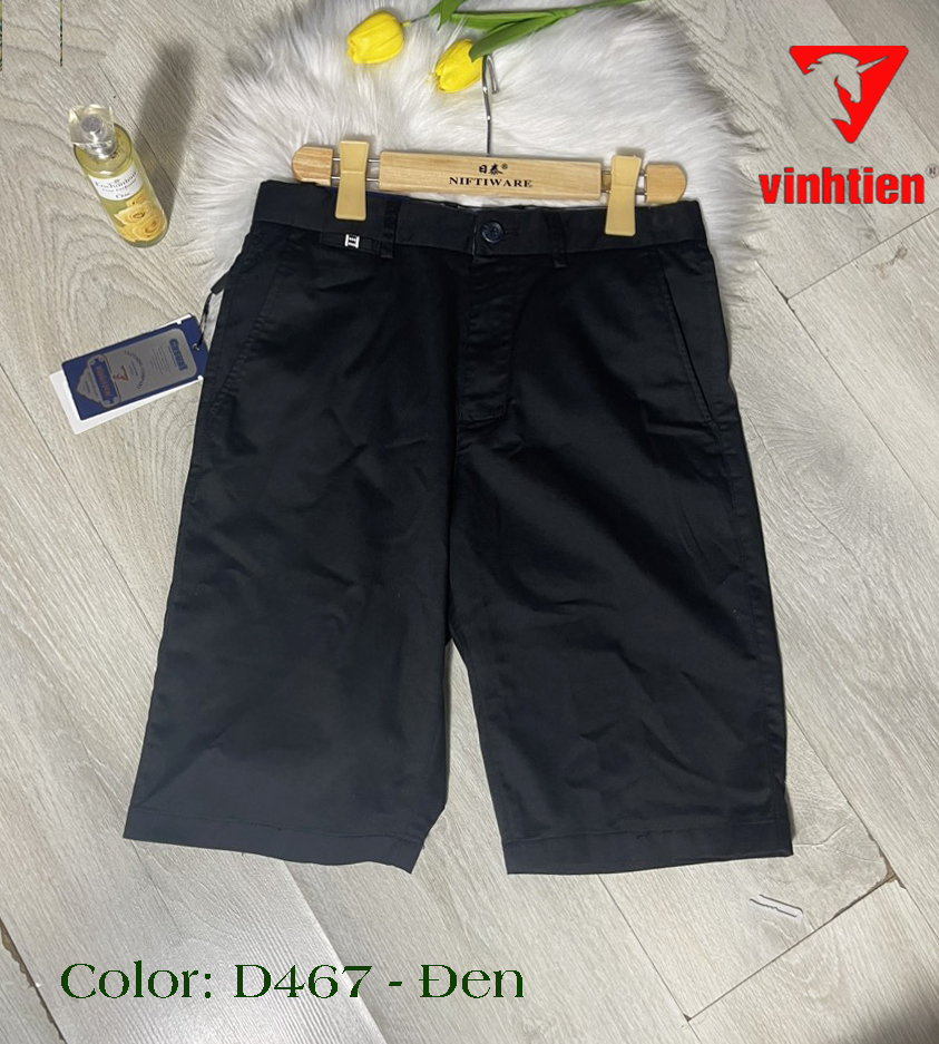 Quần Short Nam Cotton Slimfit Vĩnh Tiến Nhiều Màu - GTB 345