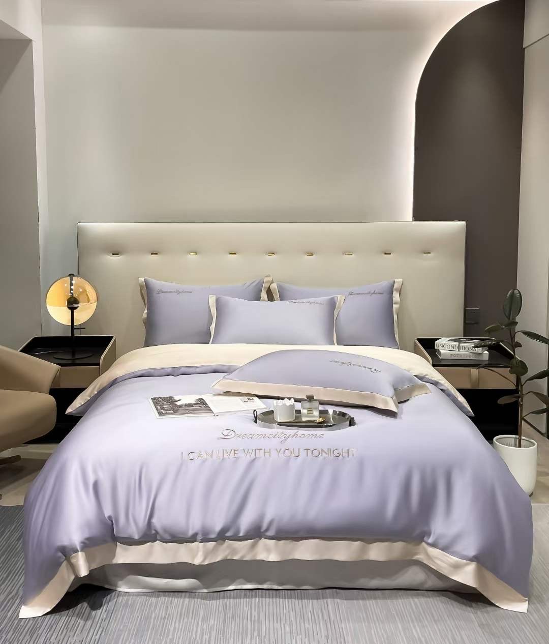 Bộ vỏ chăn ga phi lụa dream city